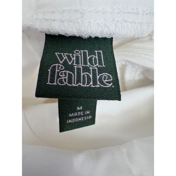 New White Mini Bubble Skirt Dress Bow Back Size M Girly Feminine Romantic Cute - Picture 8 of 11